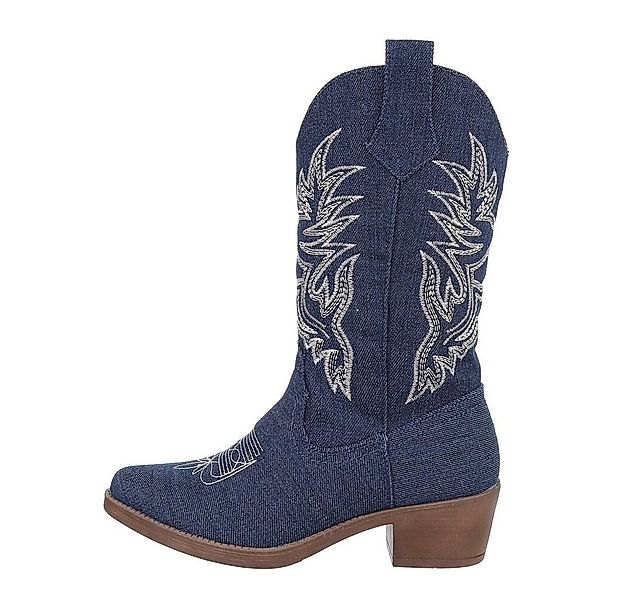 Ital-Design Damen Cowboyboots Western Westernstiefel (84463149) Blockabsatz günstig online kaufen