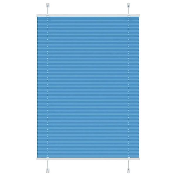 vidaXL Plissee Blau 95x150 cm Stoffbreite 94,4 cm Polyester 4015193 günstig online kaufen
