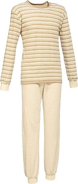 götting Pyjama Herren-Schlafanzug naturbelassen Frottee Streifen günstig online kaufen