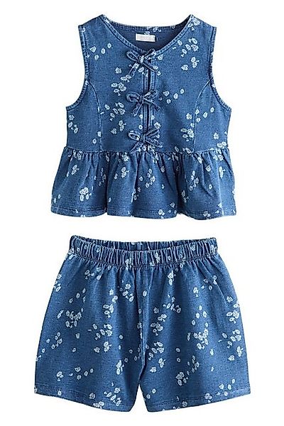 Next Top & Rock Weste mit Blümchenmuster aus 100 % Baumwolle (2-tlg) günstig online kaufen