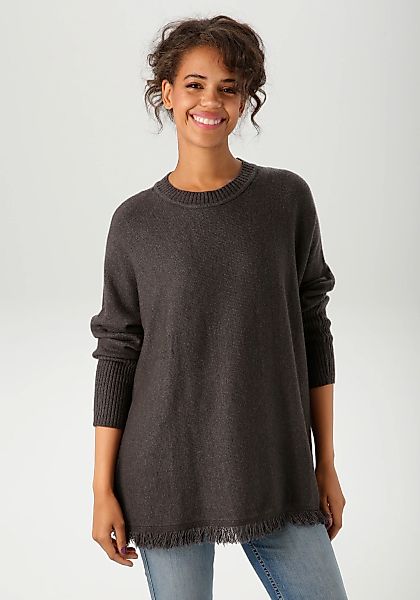 Aniston CASUAL Strickpullover mit eingestricktem Stern im Rücken günstig online kaufen