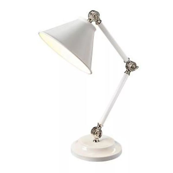 Gelenk Schreibtischlampe Industrie Design Weiß günstig online kaufen