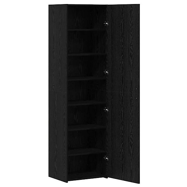 vidaXL Highboard Schwarz Eichen-Optik 50 x 42,5 x 185 cm Holzwerkstoff 3365 günstig online kaufen
