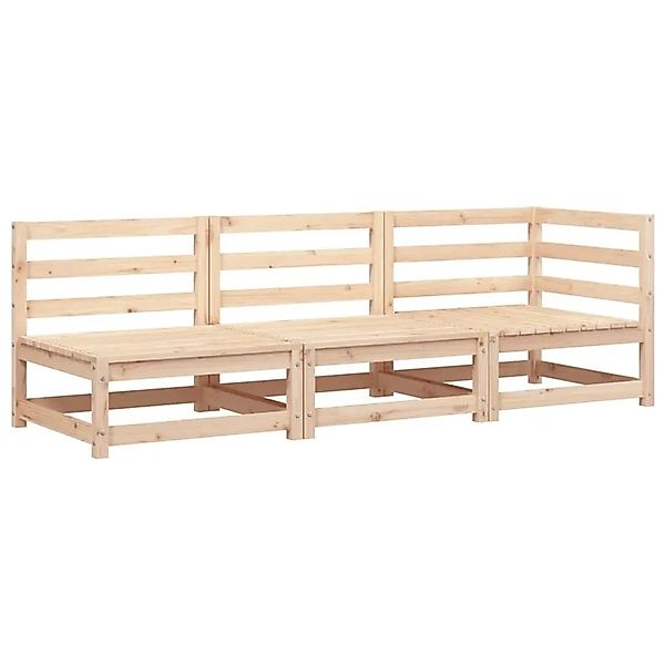 vidaXL Gartensofa 3-Sitzer Massivholz Kiefer 837949 günstig online kaufen