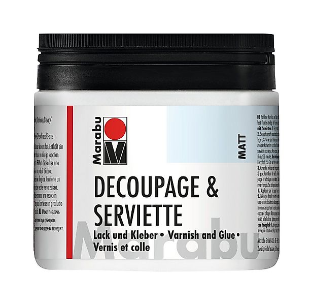 Marabu Bastelkleber Serviettenlack+Kleber matt, matt, 500 ml günstig online kaufen