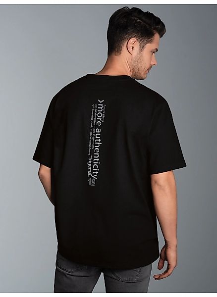 Trigema T-Shirt "TRIGEMA Oversized T-Shirt mit Rückenprint" 1 Stk. tlg. günstig online kaufen