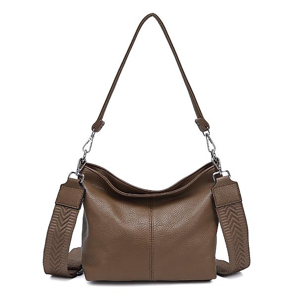 ITALYSHOP24 Schultertasche DAMEN TASCHE SHOPPER Hobo günstig online kaufen