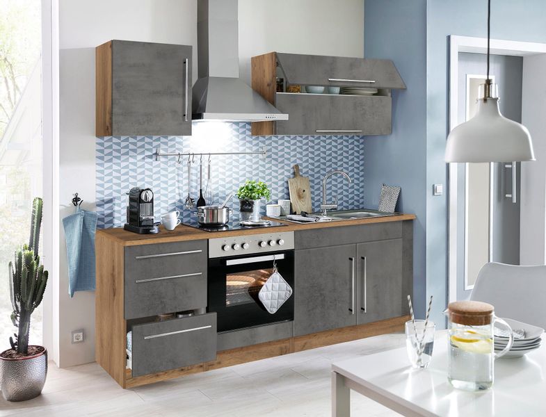 KOCHSTATION Spülenschrank "KS-Samos" 100 cm breit, inkl. Einbauspüle günstig online kaufen