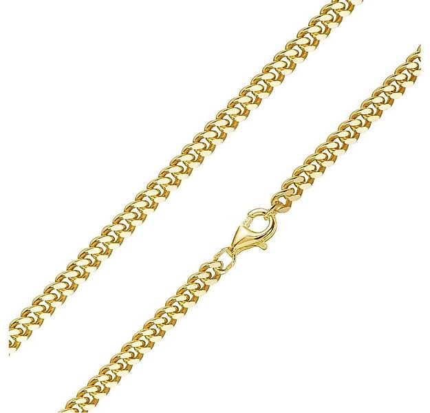 Materia Goldkette Herren breit 4mm Panzerkette K92, aus Echtsilber 925, ver günstig online kaufen