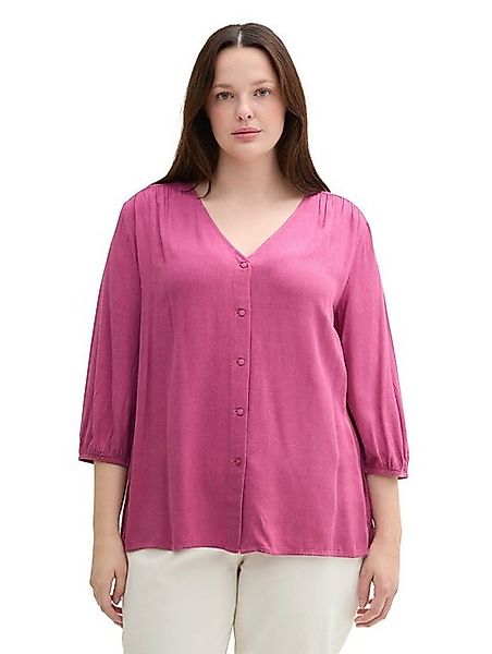 TOM TAILOR PLUS Klassische Bluse mit 3/4 Ärmeln günstig online kaufen