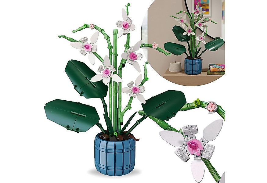 Sarcia.eu Bausteine Orchidee, kompatibel mit LEGO, Blumen im Topf, 711 Stk. günstig online kaufen