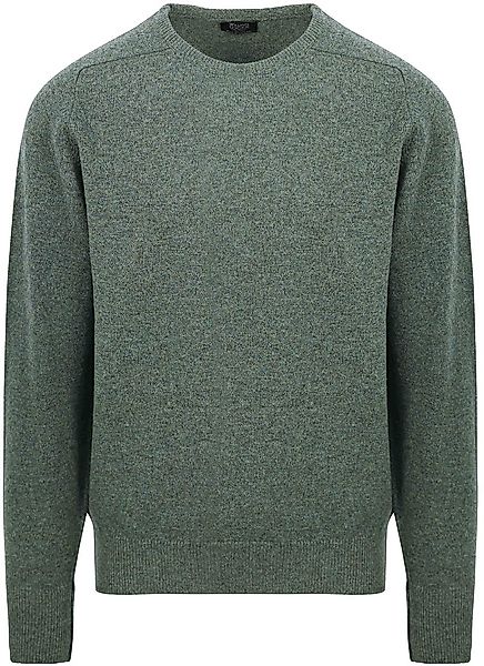 William Lockie Pullover O-neck Lambswool Landscape Grün - Größe XXL günstig online kaufen