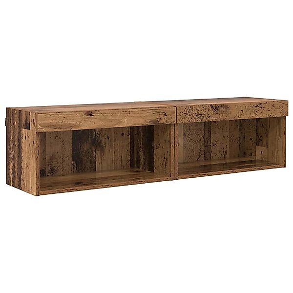 vidaXL Fernsehtische 2 Stk Altholz 60 x 30 x 30 cm Holzwerkstoff 882961 günstig online kaufen