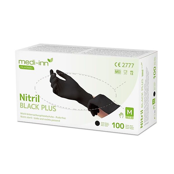 Medi-Inn Nitril-Handschuhe Nitril Black Plus, schwarz, günstig online kaufen