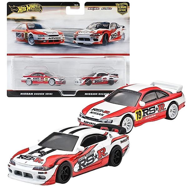 Hot Wheels Spielzeug-Rennwagen Nissan 240SX S14 + Nissan Silvia S15 Hot Whe günstig online kaufen