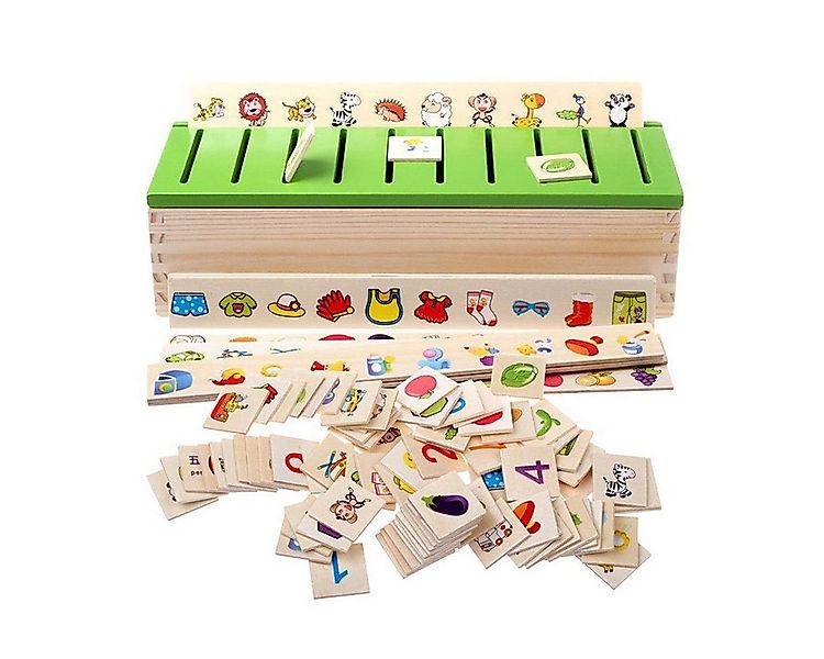 Novzep Lernspielzeug Montessori Holz Steckspiel, Sortierspiel, Kinder Spiel günstig online kaufen