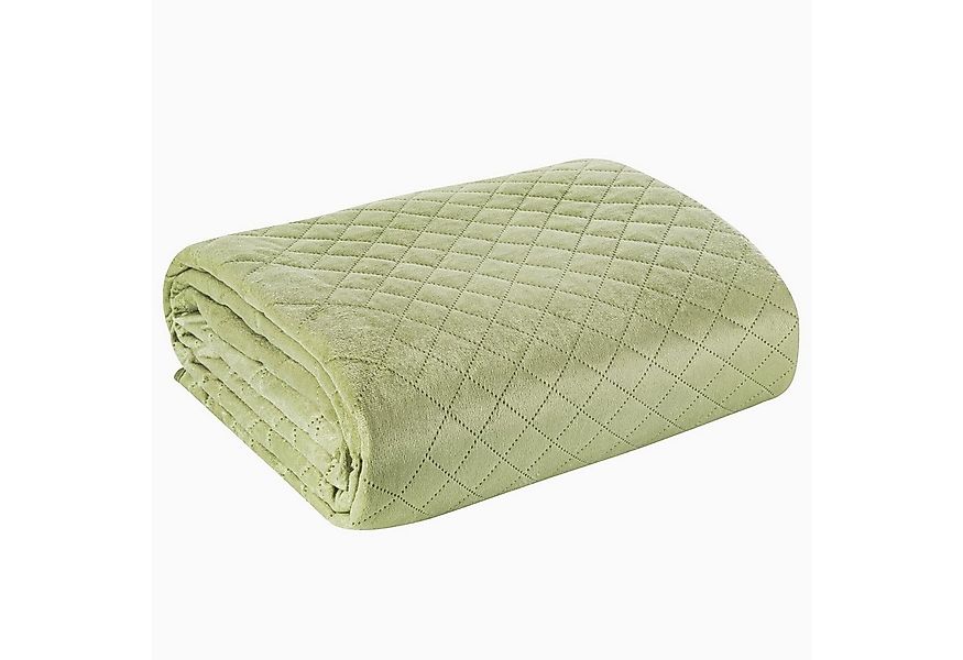 Design91 Tagesdecke LUIZ, Gesteppte Decke Zweiseitig Moderner Bettüberwurf günstig online kaufen