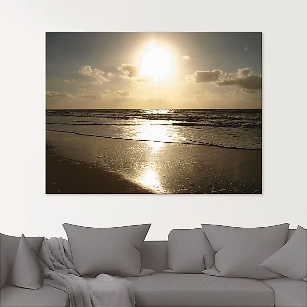 Artland Glasbild »Stille«, Strand, (1 St.), in verschiedenen Größen günstig online kaufen