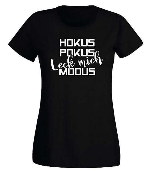 G-graphics T-Shirt Damen T-Shirt - Hokus Pokus – Leck mich – Modus Slim-fit günstig online kaufen