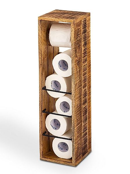 Amagohome Toilettenpapierhalter Klopapierhalter Toilettenpapierhalter Holz günstig online kaufen
