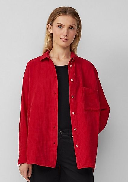 s.Oliver Langarmbluse Bluse Oversized Bluse aus Musselin günstig online kaufen