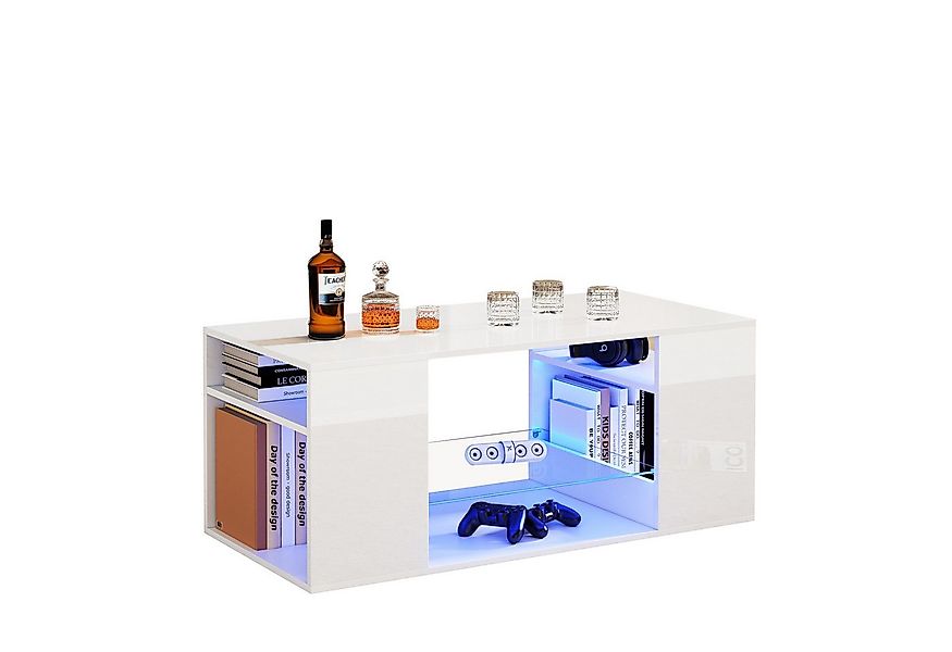 OKWISH Couchtisch mit großen Stauraum (Satztisch, Wohnzimmertisch Beistellt günstig online kaufen