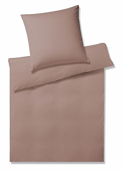 Elegante Bettwäsche "Solid Stripe" 2 Stk. tlg. angenehmes Hautgefühl günstig online kaufen