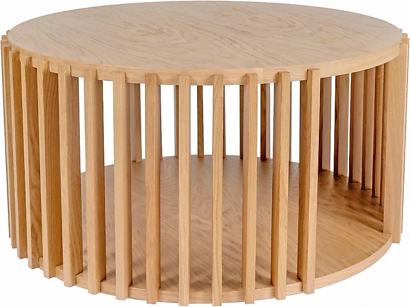 Woodman Couchtisch "Drum, Breite/Tiefe/Höhe: 83/83/42 cm", Holzfurnier aus günstig online kaufen