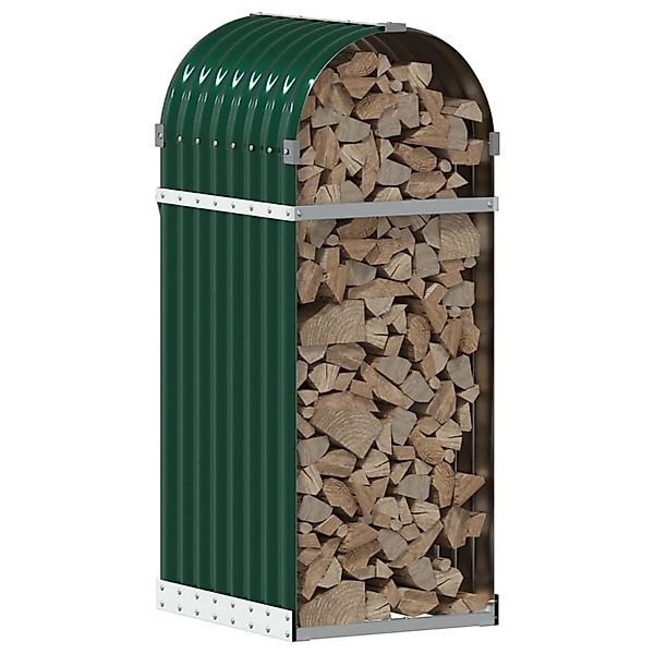 vidaXL Kaminholzregal Kaminholzunterstand Grün 40x45x100 cm günstig online kaufen