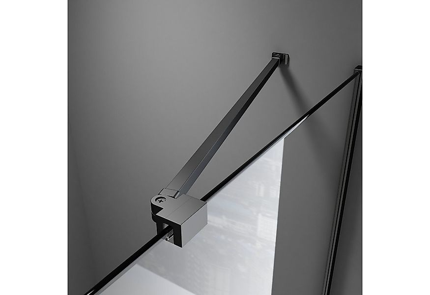 Boromal Duschwand-Stabilisationsstange Stabilisator Schwarz für 4-8mm Walk günstig online kaufen