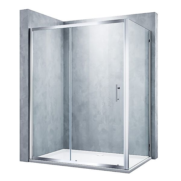 SONNI Eckdusche Schiebetür Dusche, 100--170cm,Duschkabine,Duschabtrennung,H günstig online kaufen