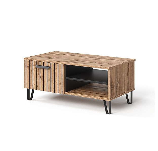 Vicco Couchtisch Amber, Eiche Wotan, 90 x 50 cm günstig online kaufen