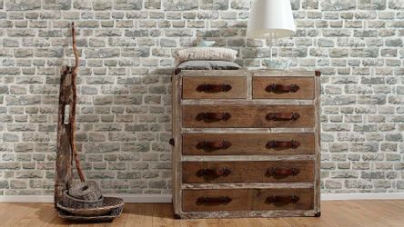 Bricoflor Steintapete in anthrazit 3D Tapete in Steinoptik Ideal für Küche günstig online kaufen