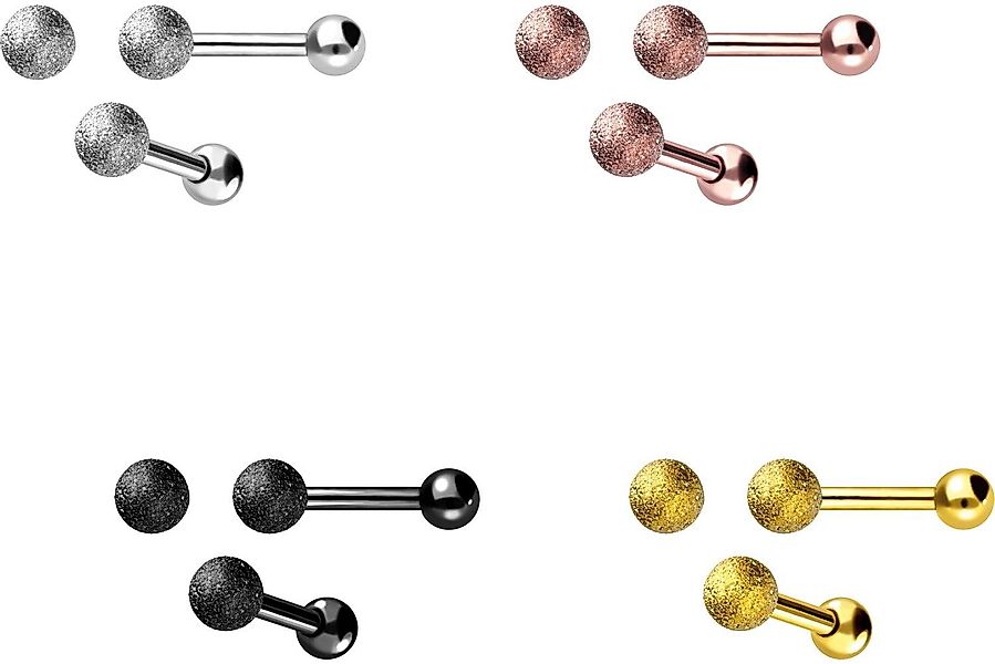 PIERCINGLINE Single-Ohrstecker Chirurgenstahl Ohrpiercing DIAMANTOPTIK (Min günstig online kaufen