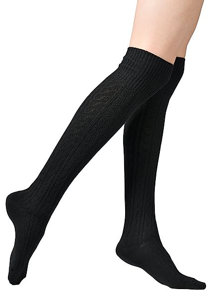 Vincent Creation® Overknees mit Zopfmuster und günstig online kaufen