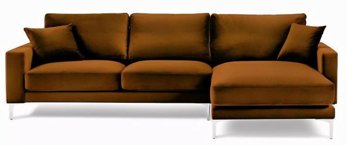 Xlmoebel Ecksofa Orangefarbenes Ecksofa aus Stoff im Wohnzimmer-Design mit günstig online kaufen