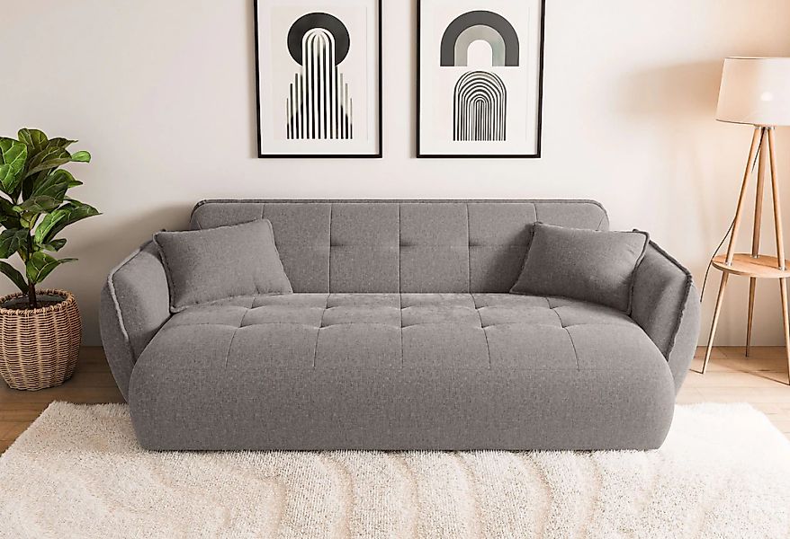 Home affaire Big-Sofa "MIRELDA Design-Sofa mit Steppungen, hoher Sitzkomfor günstig online kaufen