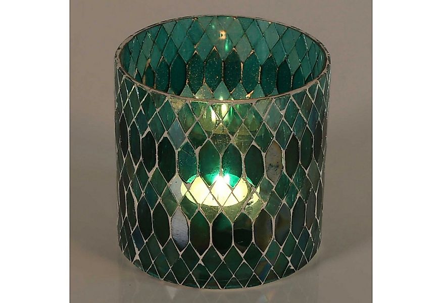 Casa Moro Windlicht Marokkanisches Mosaik Windlicht Rayan Grün aus Glas han günstig online kaufen