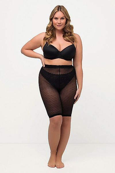 Ulla Popken Feinstrumpfhose Strumpf-Radler gemustert Oberschenkelschutz günstig online kaufen