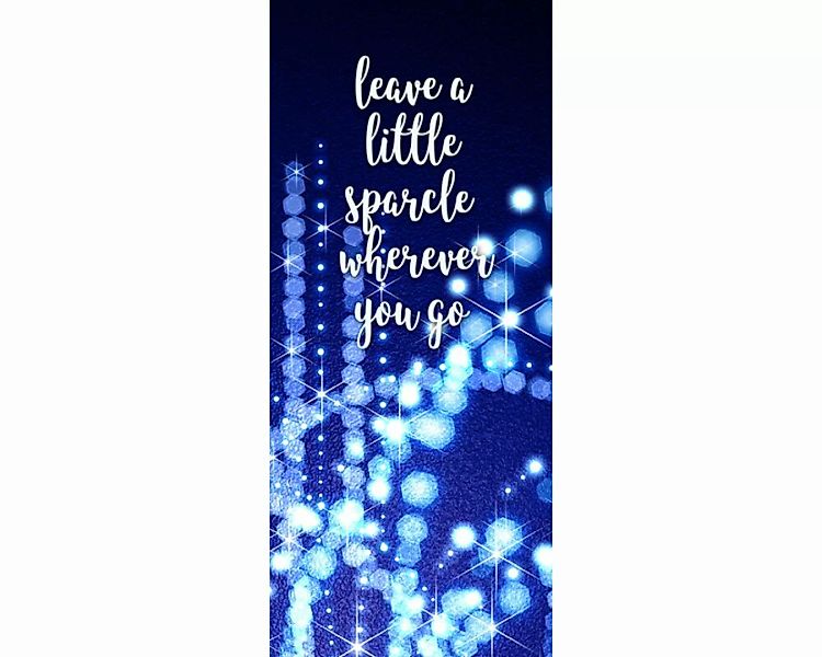 Trtapete "Leave sparkles" 0,91x2,11 m / selbstklebende Folie günstig online kaufen