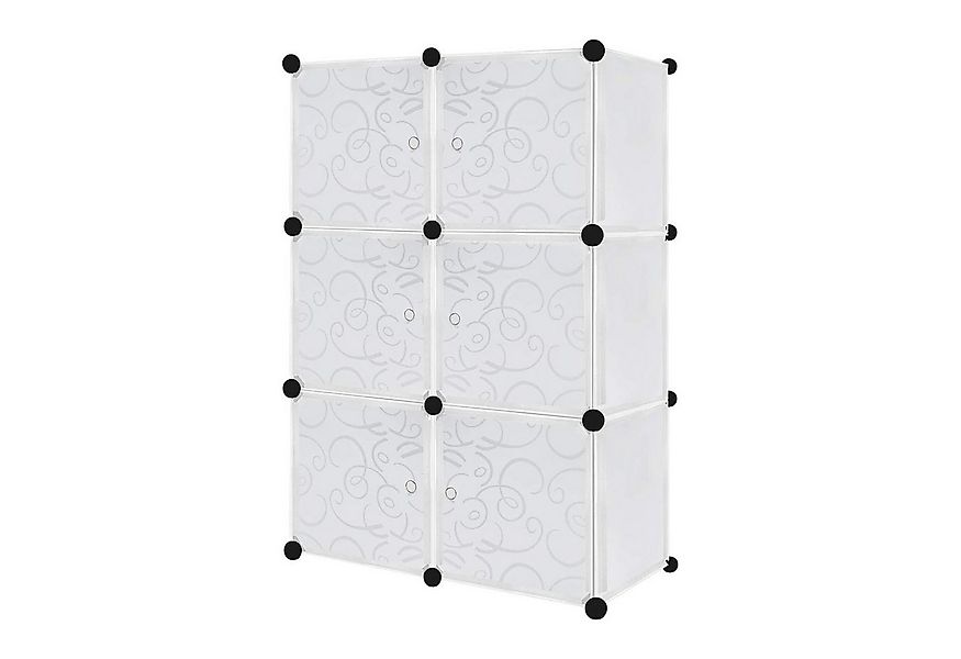 FIVMEN Kleiderschrank DIY Regalsystem Platzsparendes Steckregalsystem günstig online kaufen