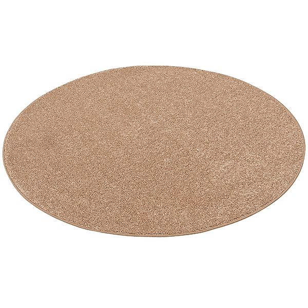 Snapstyle Hochflor Velours Teppich Cottage Natur 133cm Rund günstig online kaufen