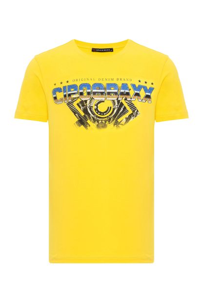 Cipo & Baxx T-Shirt "T-Shirt" extravaganter Marken-Schriftzug günstig online kaufen