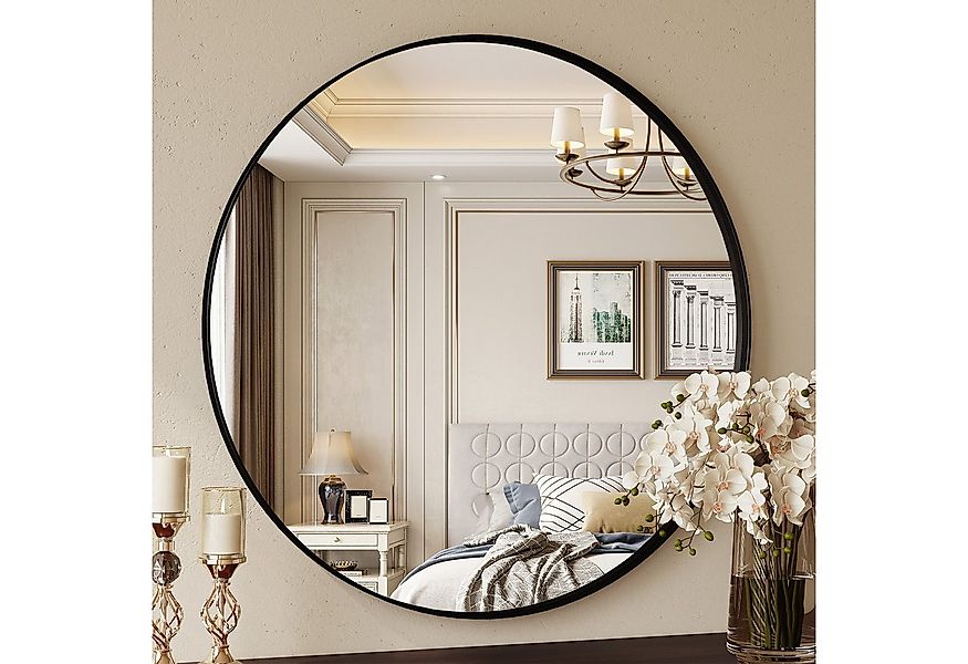 TLGREEN Wandspiegel Rundspiegel,Ø60/80cm Runder Badspiegel, (Wandspiegel Ru günstig online kaufen