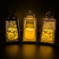 Online-Fuchs LED Laterne 3er Set Deko günstig online kaufen