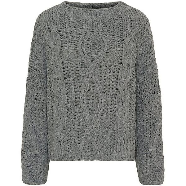 LaMarta Stillpullover LaMarta-Gemütlicher Strickpullover mit Zopfmuster in günstig online kaufen