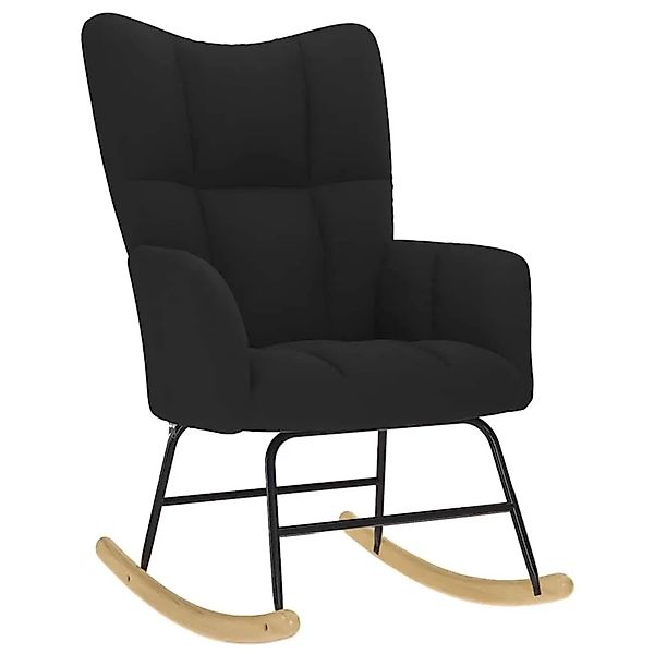 vidaXL Schaukelstuhl Schwarz Stoff 4016791 günstig online kaufen