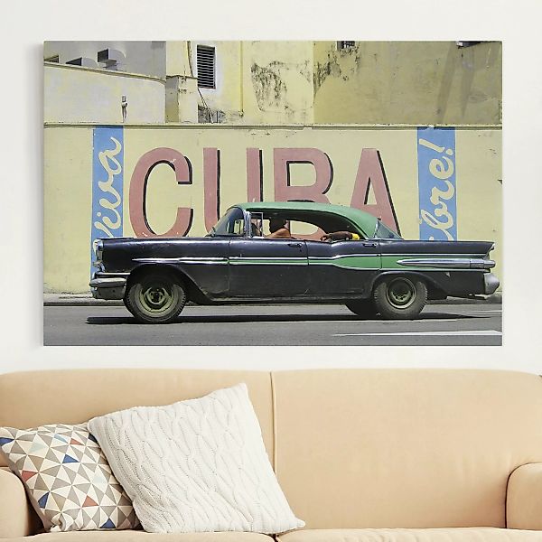 Leinwandbild Fahrzeug - Querformat Show me Cuba günstig online kaufen