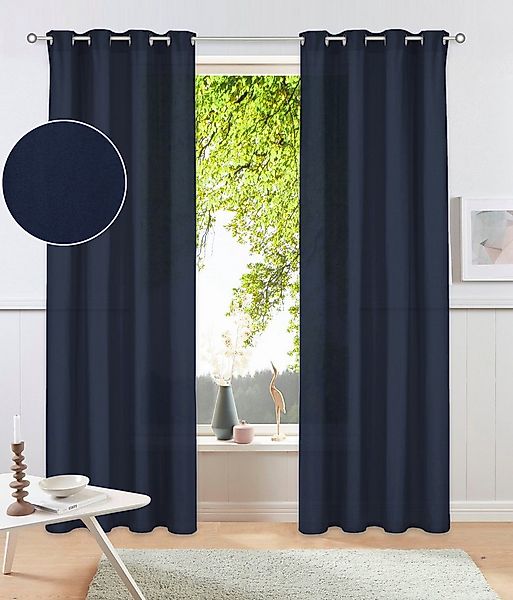 OTTO home Vorhang Raja (2 St), Ösen, blickdicht, Polyester, Blickdichtes Ma günstig online kaufen