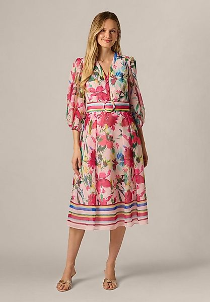 Adrianna Papell Hemdblusenkleid Printed Stripe Midi Dress Luftiges, aus Org günstig online kaufen